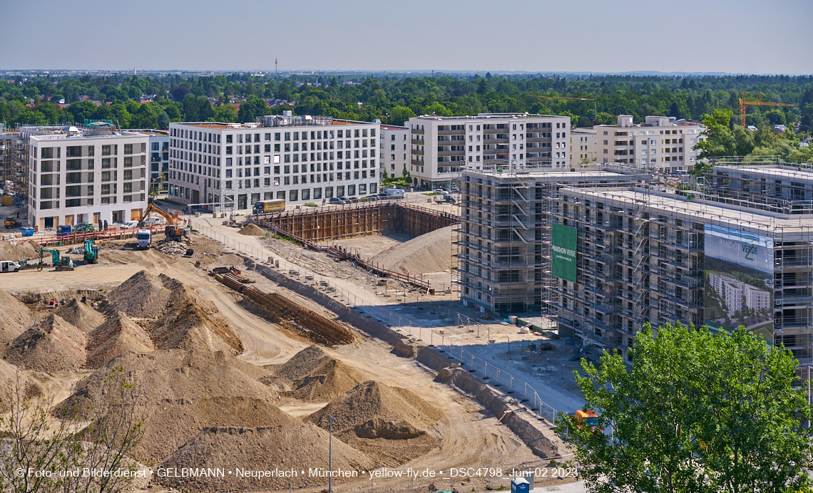 02.06.2023 - aktuelle Fotos von der Baustelle Alexisquartier in Neuperlach in München 02.06.2023 - aktuelle Fotos von der Baustelle Alexisquartier in Neuperlach in München